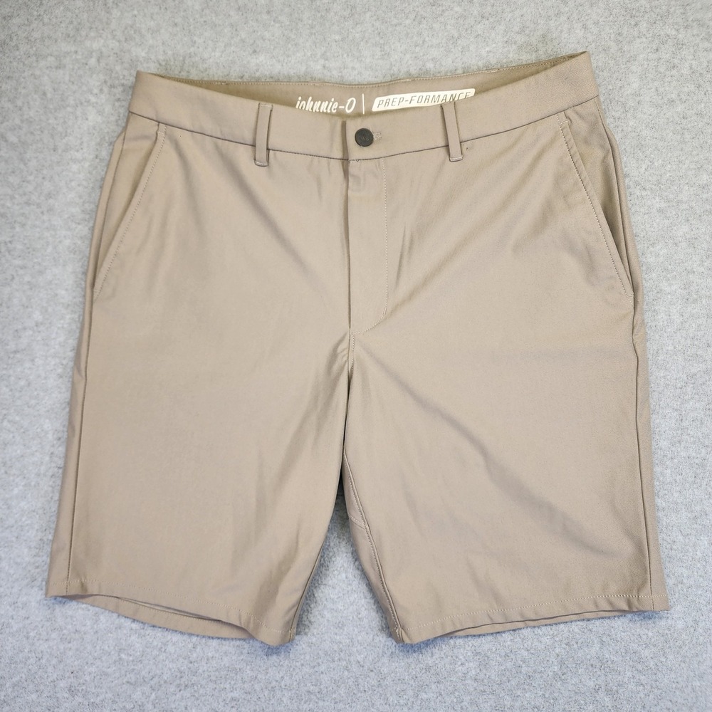 Johnnie-O Prep-Formance Cross Country Performance Shorts Men's 33 Taupe